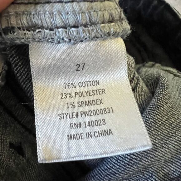 Harper Medium Wash High Rise Raw Hem Skinny Jeans Size 27 - Picture 6 of 6